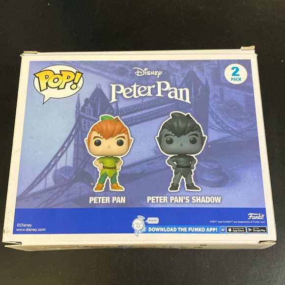 🍀3/$40🍀 Funko Pop! Peter Pan & Peter Pan's Shadow Disney - Picture 6 of 7